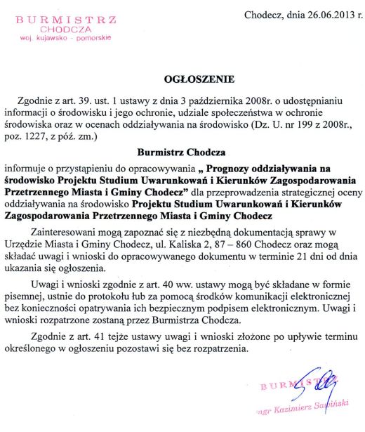 Ogłoszenie